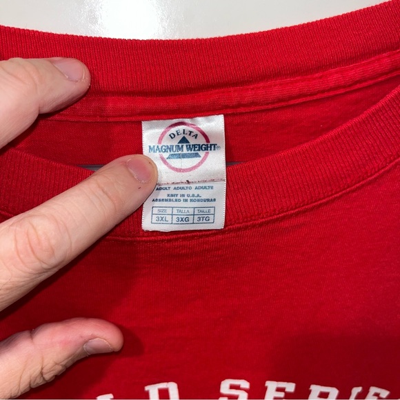 ST LOUIS CARDINALS 2006 WORLD SERIES CHAMPIONS RED COTTON T-SHIRT BASEBALL 3XL - Picture 4 of 4